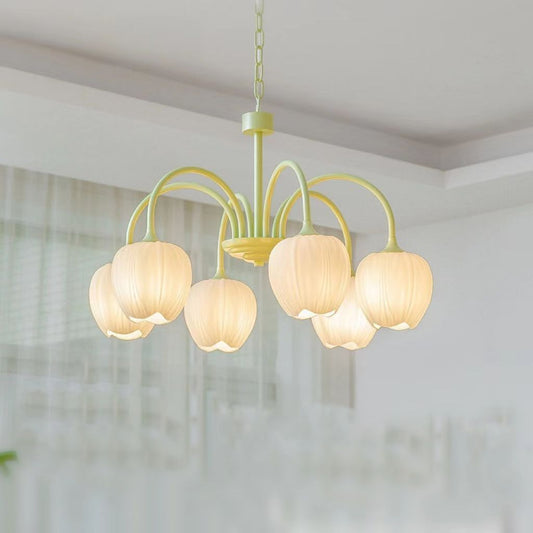 Modern Minimalist Cream Style Lamp In The Living Room Tulip Chandelier - globaltradeleader