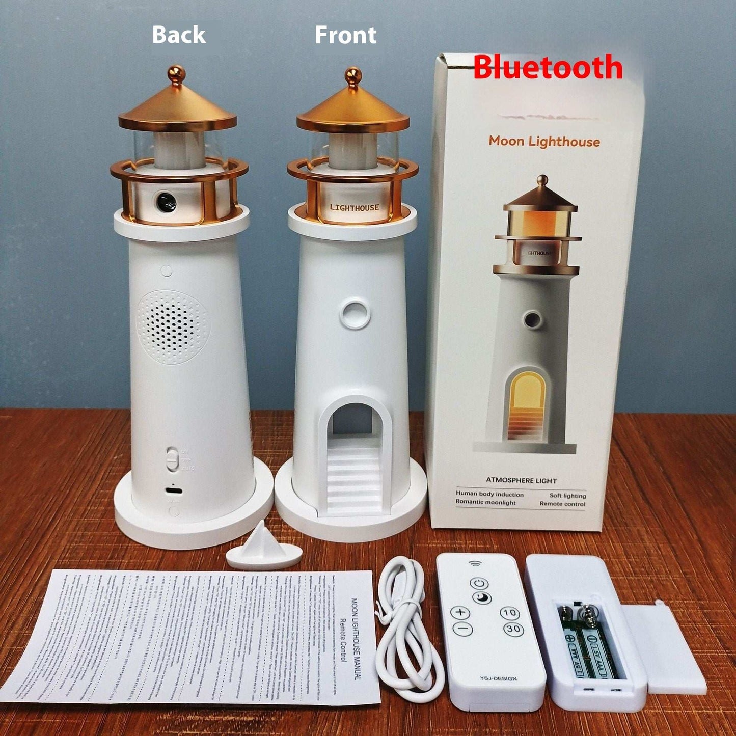 Human Body Induction Atmosphere Moonlight Lighthouse Table Lamp - globaltradeleader