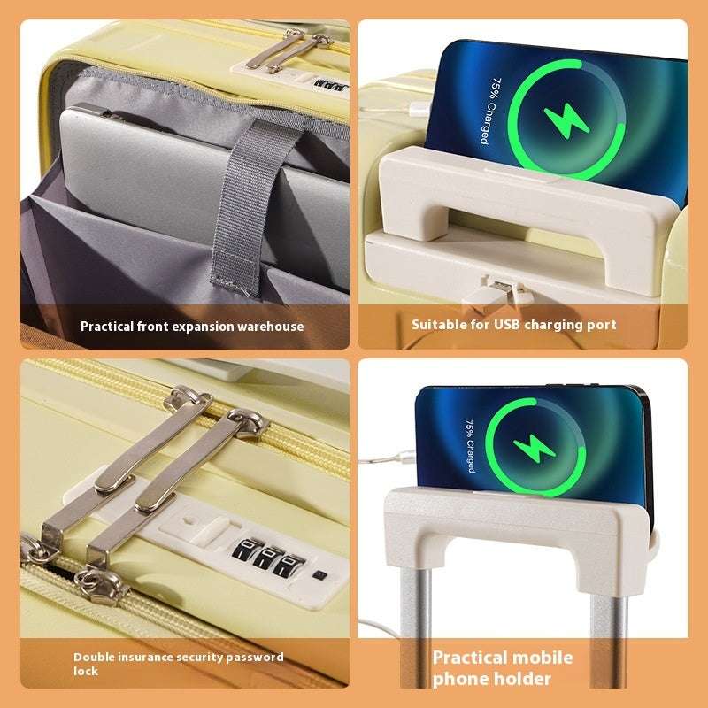 New Full-opening Multi-functional Luggage 18-inch - globaltradeleader