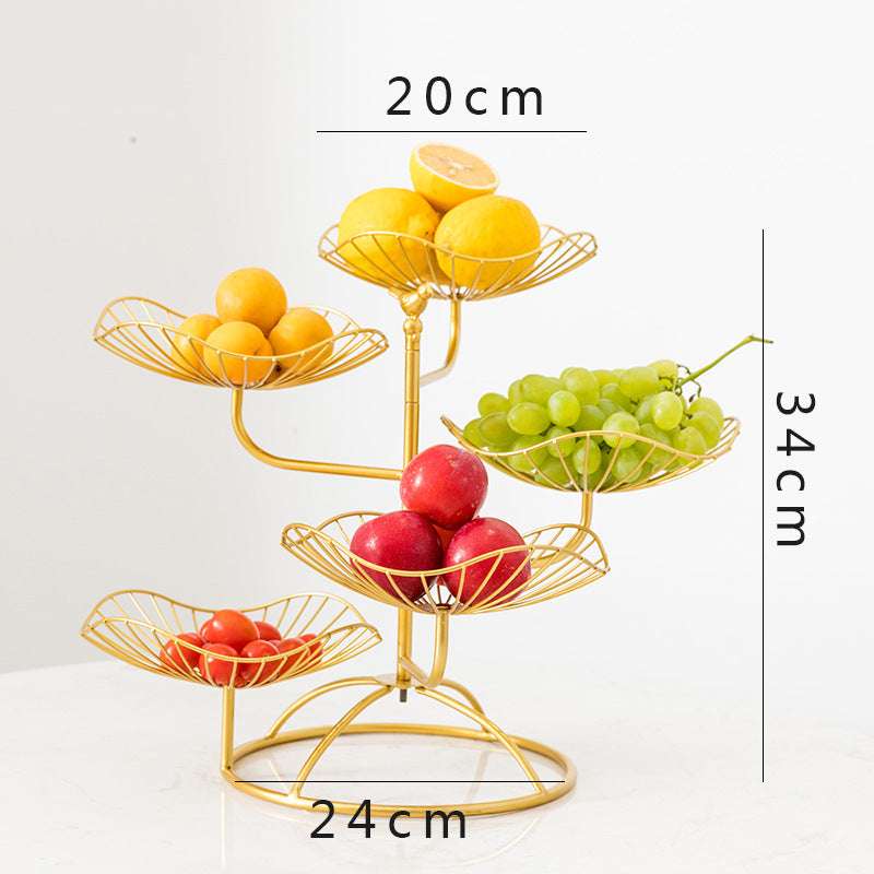 Multi-layer fruit tray living room household acrylic dried fruit tray - globaltradeleader