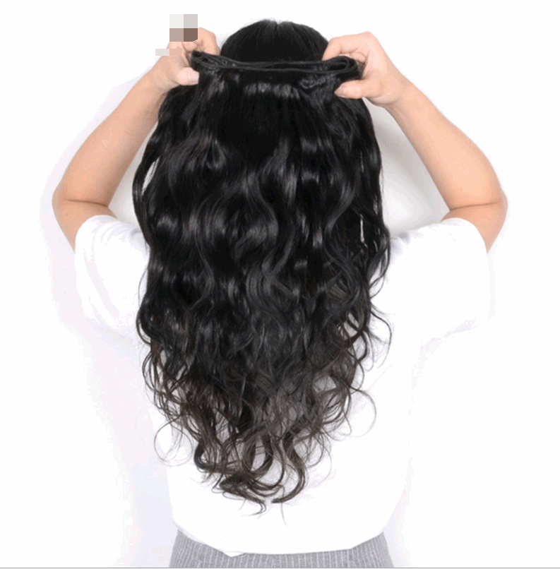 Real hair wig, hair styling hair extension, body wave human hair