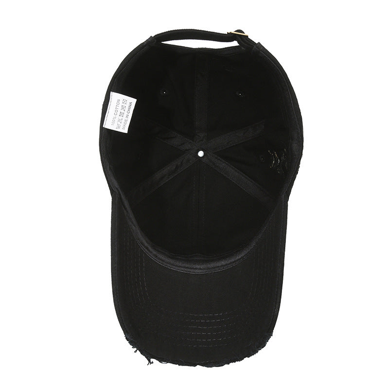 Street Hole Vintage Baseball Cap Men Do The Old Cowboy Washed - globaltradeleader