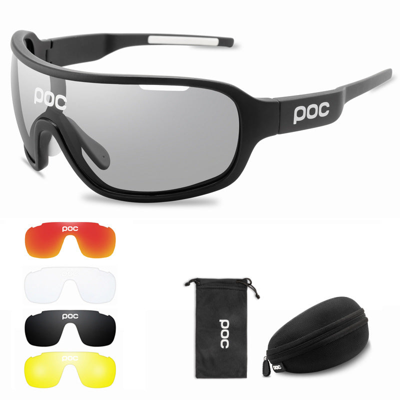 Polarized Color 5 Lens Set Full Frame Cycling Glasses