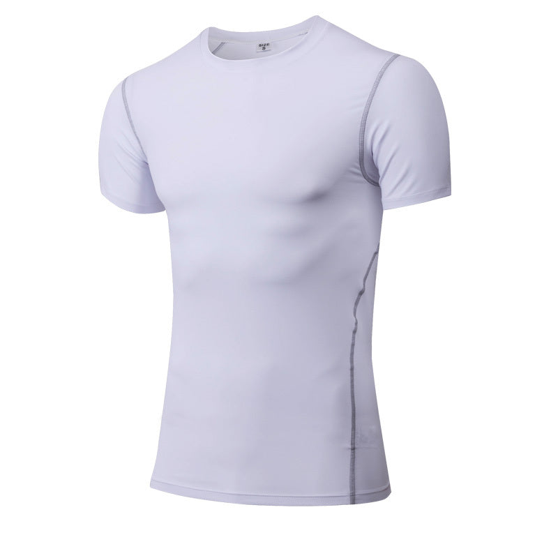 Solid color quick-drying bottoming short sleeve - globaltradeleader