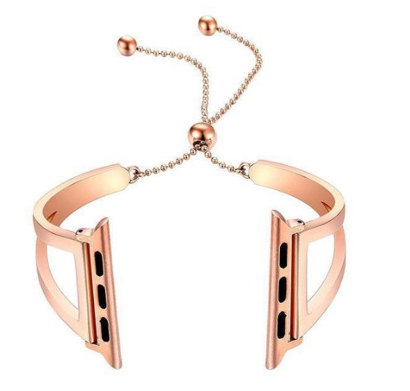 Compatible with Apple, Watch Bands Adjustable Stainless Steel Strap / iWatch series 3 2 1 (38mm/42mm) - globaltradeleader