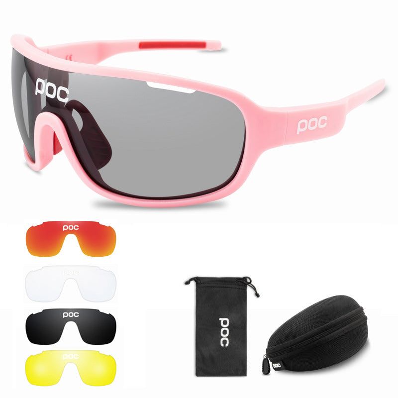 Polarized Color 5 Lens Set Full Frame Cycling Glasses