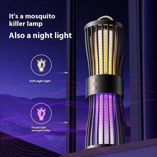Electric Shock Charging Portable Automatic Purple Light Mosquito Killing Lamp - globaltradeleader