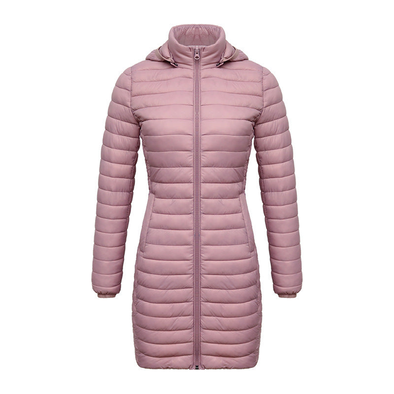 Women's Lightweight Mid-length Slim-fit Cotton-padded Jacket - globaltradeleader