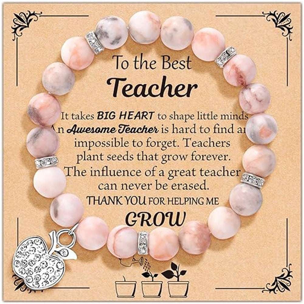 Fashion Natural Stone Pinkred Zebra Tree Of Life Gifts Big Little Sister Bracelet Birthday Jewelry Girls Braclet Gifta For Girl Boy - globaltradeleader