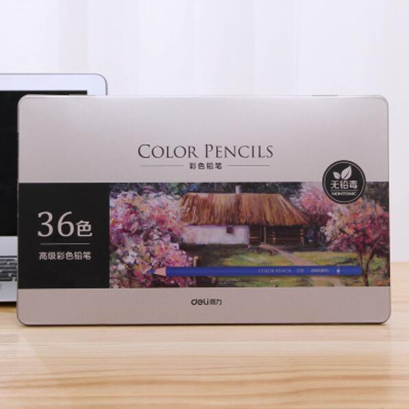 Tin Box With Color Filling Color Lead Painting Pencil