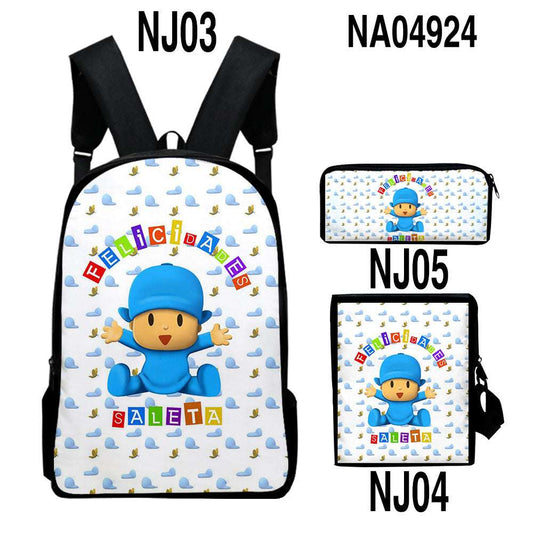 Digital Color Printing Bag Trendy Backpack Set
