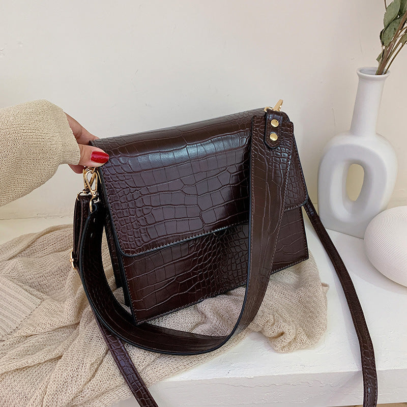 Stone Pattern Single Shoulder Small Square Bag - globaltradeleader