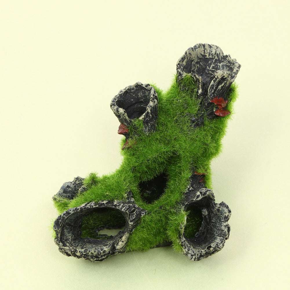Fish Tank Decoration Imitation Moss Tree Root Shrimp Pot Shrimp Nest Spawning Tree Branches