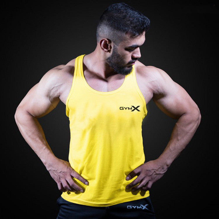 Loose Big Backless Breathable Wicking And Quick-Drying Fitness Vest Men - globaltradeleader