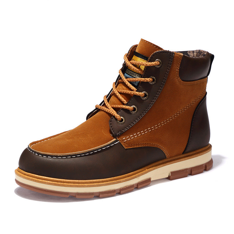 Fashion Shoes Military Boots High-Top Tooling Shoes Men's Short Boots - globaltradeleader