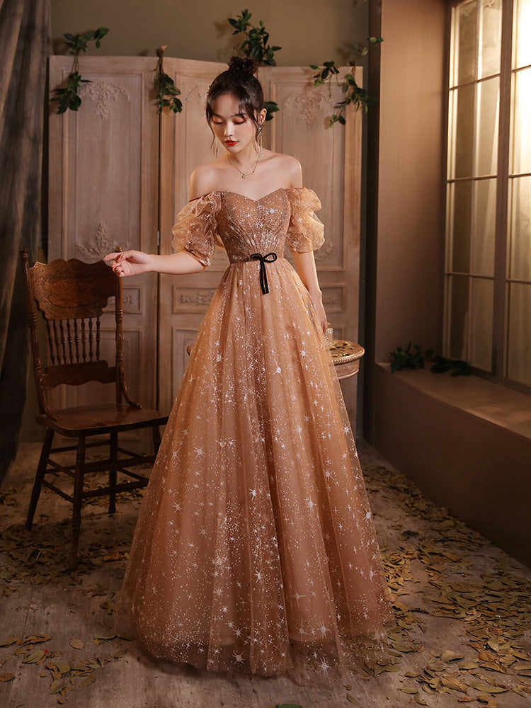 Banquet Host Long Pettiskirt French Evening Dress - globaltradeleader