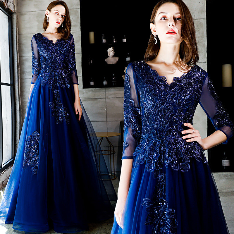 Royal blue dress - globaltradeleader