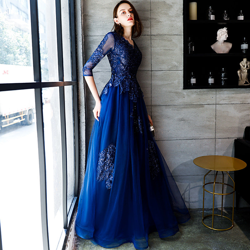 Royal blue dress - globaltradeleader