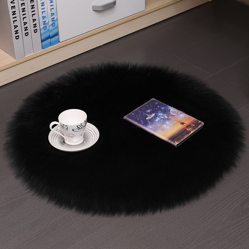 Hair Plush Carpet Floor Mats Household Floor Mats  Wool Round Bedroom Carpets - globaltradeleader