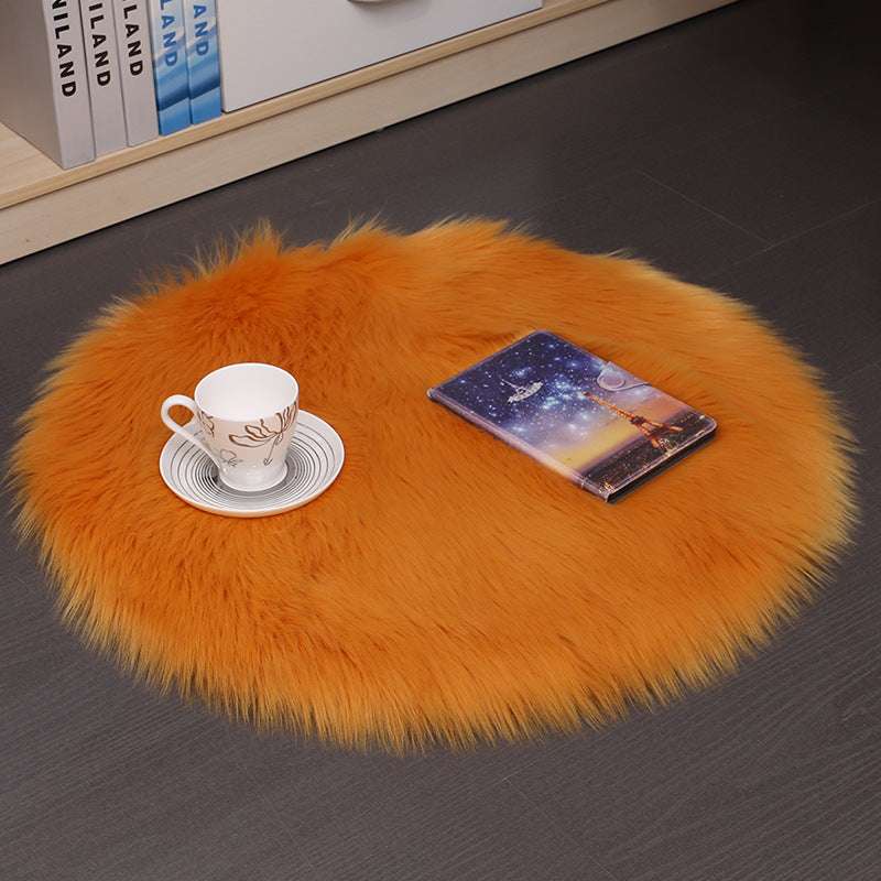 Hair Plush Carpet Floor Mats Household Floor Mats  Wool Round Bedroom Carpets - globaltradeleader