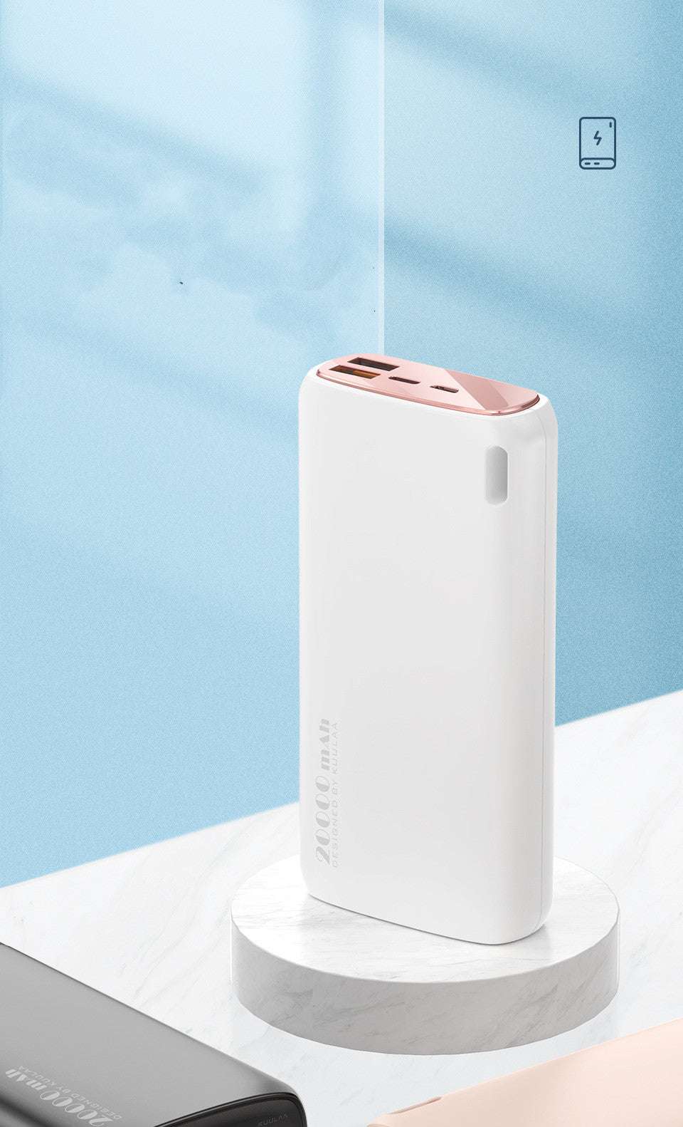 Macaron Mobile Power Bank With 20000 Mah High-Capacity Mobile Phone Charging Bank