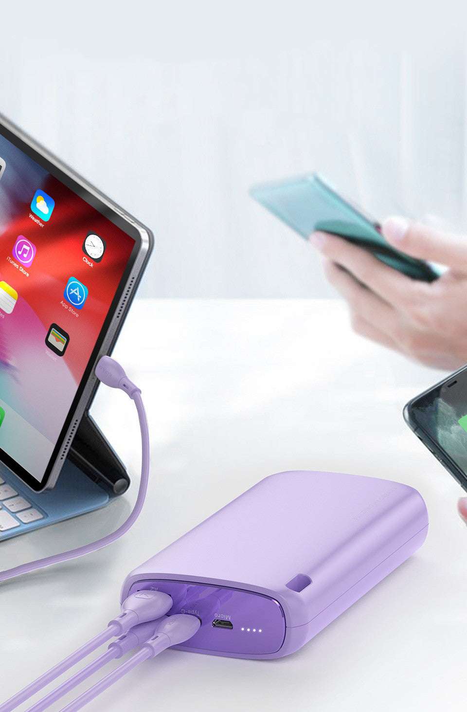 Macaron Mobile Power Bank With 20000 Mah High-Capacity Mobile Phone Charging Bank