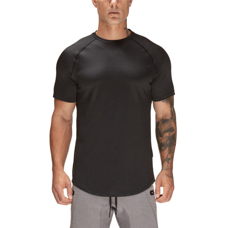 T-shirt Men's Slim Round Neck Mesh Breathable Short Sleeves - globaltradeleader