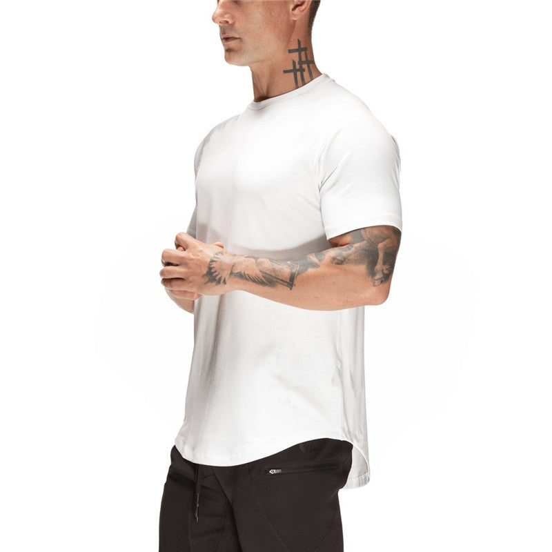 T-shirt Men's Slim Round Neck Mesh Breathable Short Sleeves - globaltradeleader