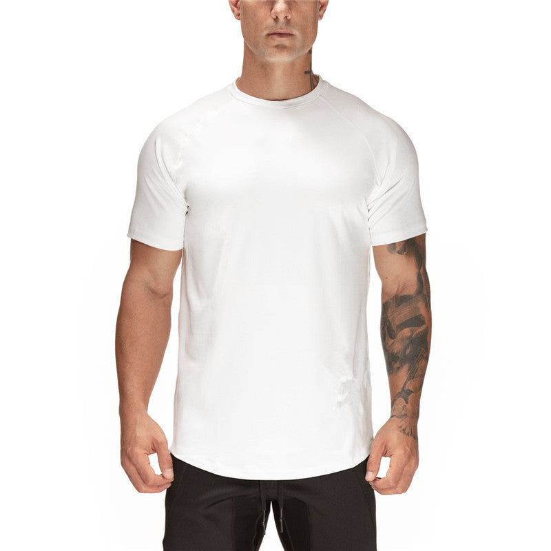 T-shirt Men's Slim Round Neck Mesh Breathable Short Sleeves - globaltradeleader