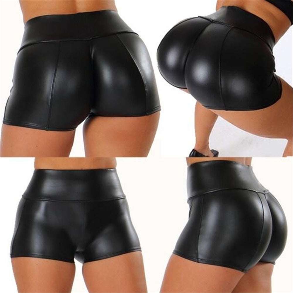 Women's Pu Leather Pants Sexy Hot Pants Shorts - globaltradeleader