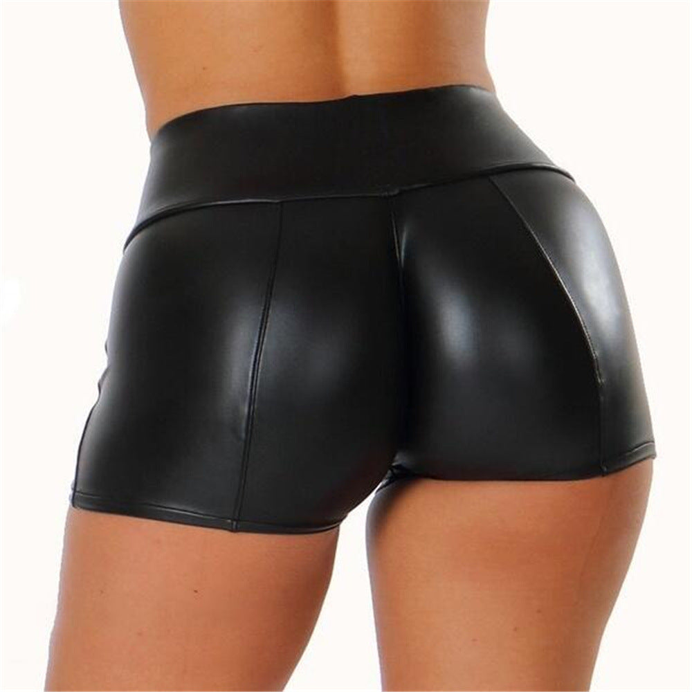 Women's Pu Leather Pants Sexy Hot Pants Shorts - globaltradeleader