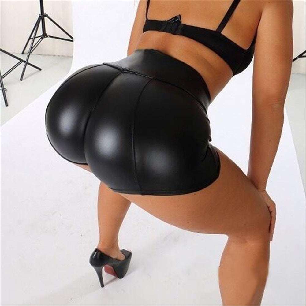 Women's Pu Leather Pants Sexy Hot Pants Shorts - globaltradeleader