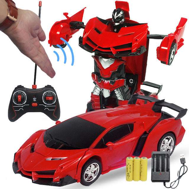 Remote Control Deformation Car Charging Remote Control Car Induction Transform Into a King Kong Robot - globaltradeleader