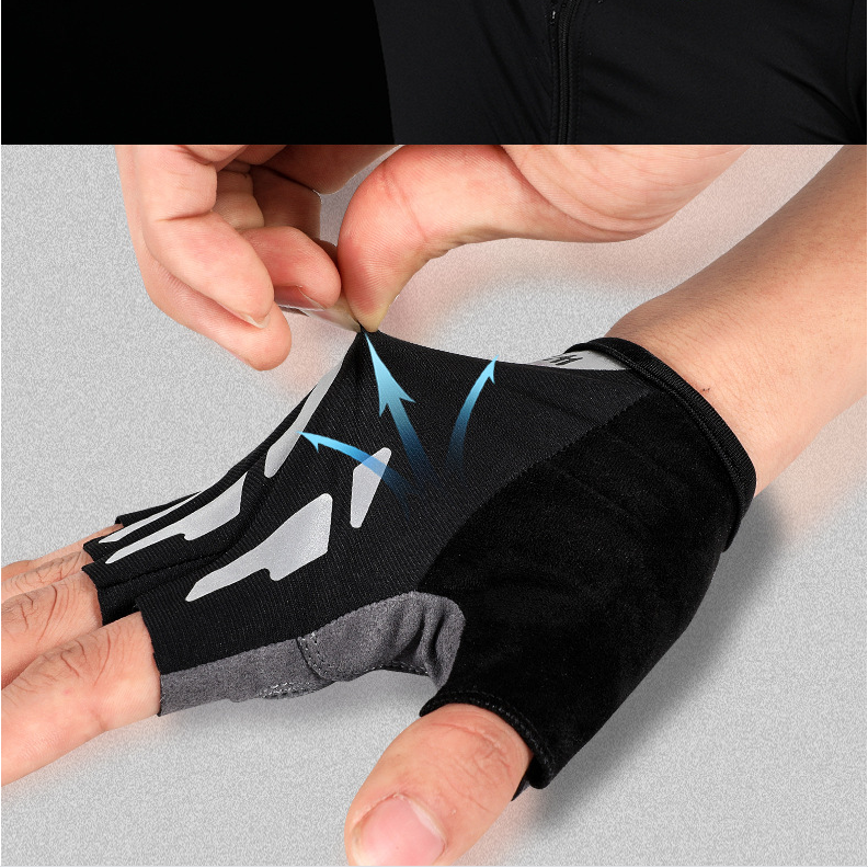 Reflective Short Fingers For Bicycle Gloves