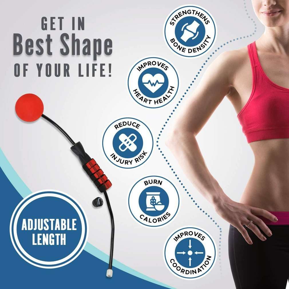 Creative Ropeless Adjustable Jump Rope Weighted Cordless Skipping Rope - globaltradeleader