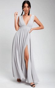 Women's Fashion Deep V Sleeveless Long Dress - globaltradeleader