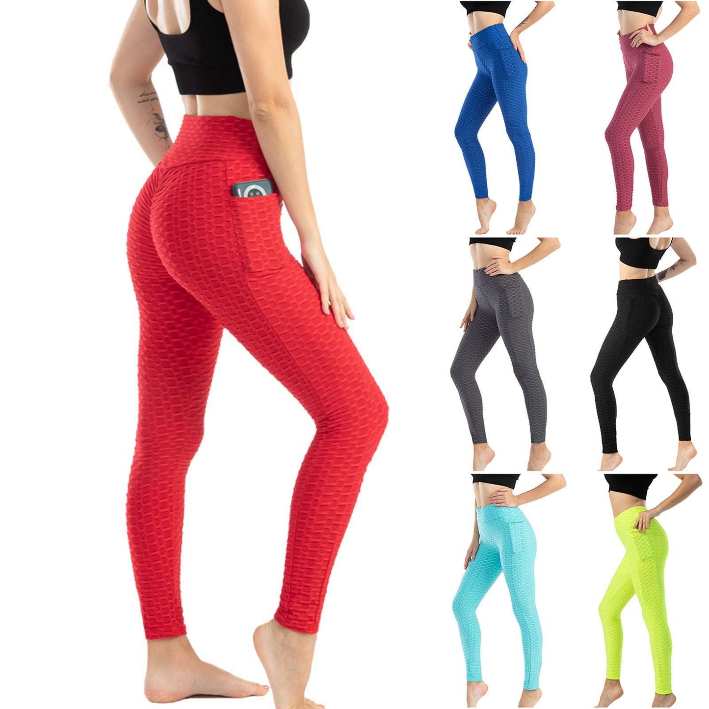 Women's High Stretch Hip-lifting Slim-fit Sweat-absorbent Leggings - globaltradeleader