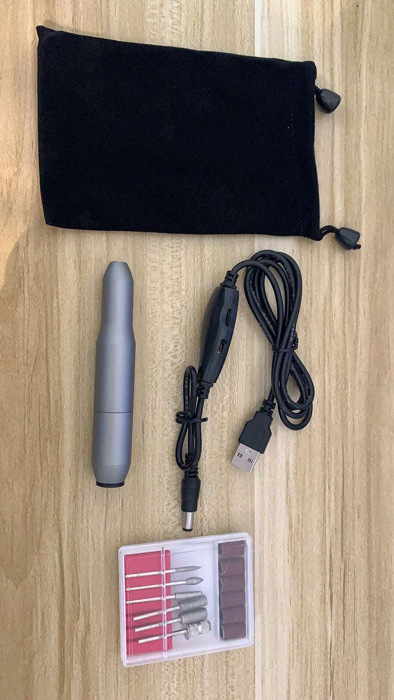 Factory Direct Wholesale New Portable USB Nail Polisher Exfoliating And Polishing Pen-Type Nail Remover Electric Polisher