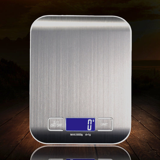 Rechargeable Flat Stainless Steel Kitchen Scale Electronic Scale Small Platform Scale - globaltradeleader