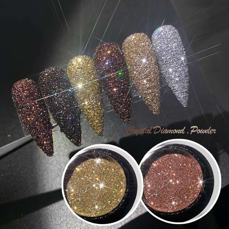Glitter Flash Nails Crystal Diamond Powder Net Celebrity Vibrato
