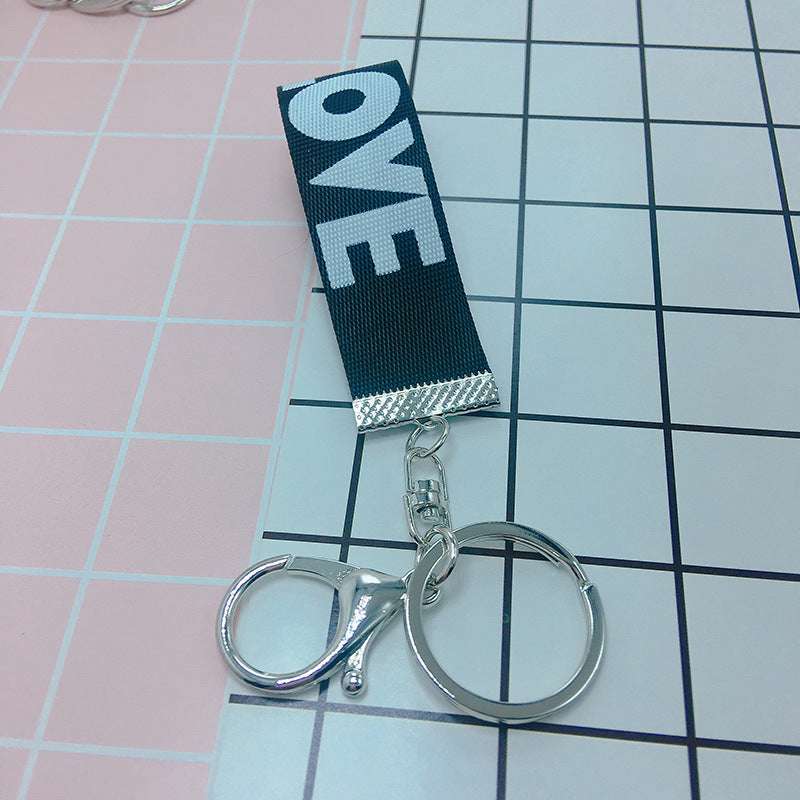Letter LOVE Ribbon Keychain Pendant Gifts Pendant Accessories