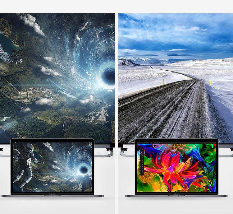 Hagibis USB 3.0 to HDMI-compatible VGA Adapter 4K HD Multi-Display 2in1 USB to HDMI-compatible Converter for Windows 7 8 0 OS