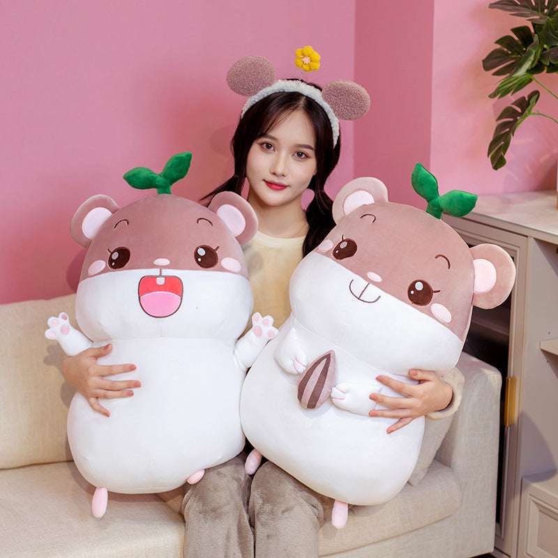 Soft Down Cotton Small Hamster Flute Doll Plush Toy