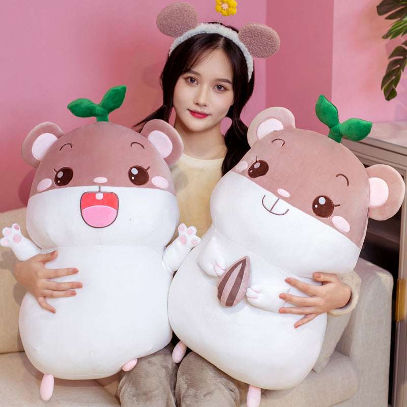 Soft Down Cotton Small Hamster Flute Doll Plush Toy