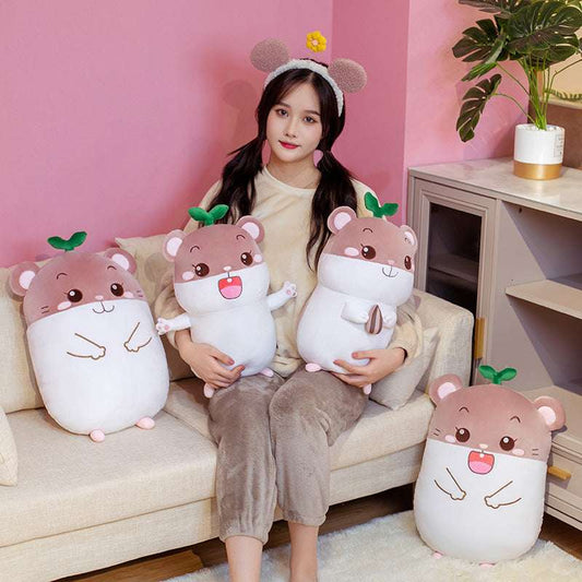 Soft Down Cotton Small Hamster Flute Doll Plush Toy