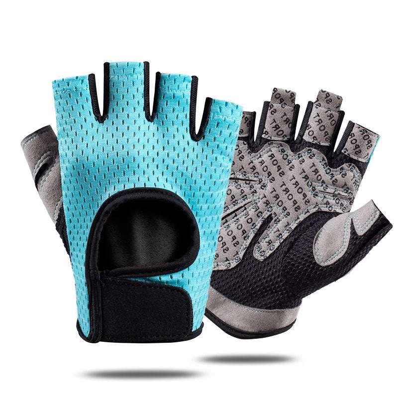 Cycling Gloves Men'S And Women'S Half-Finger Non-Slip Shock Absorption And Breathable Equipment