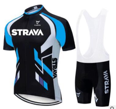 Strava Summer Cycling Wear Short Suit Team Road Mountain Bike Clothing Breathable