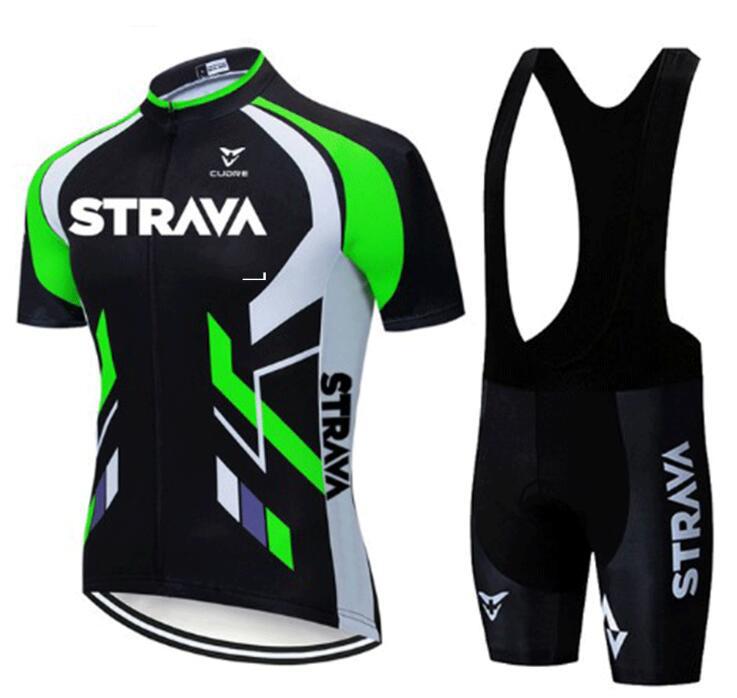 Strava Summer Cycling Wear Short Suit Team Road Mountain Bike Clothing Breathable