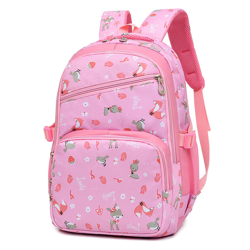 Outdoor Large-capacity Children's School Bag Cartoon Print Backpack Decompression Backpack