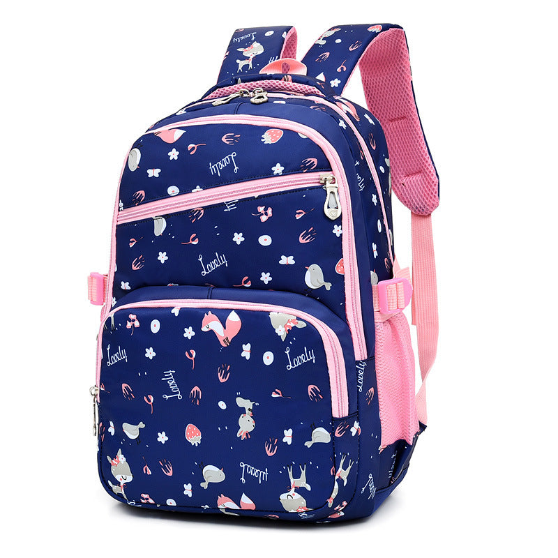 Outdoor Large-capacity Children's School Bag Cartoon Print Backpack Decompression Backpack